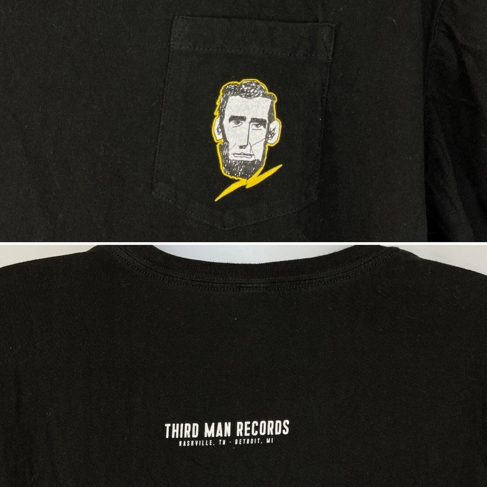 Third Man Records RSD 2016 Lincoln Pocket XXL T-Shirt 2XL Mens Nashville Detroit